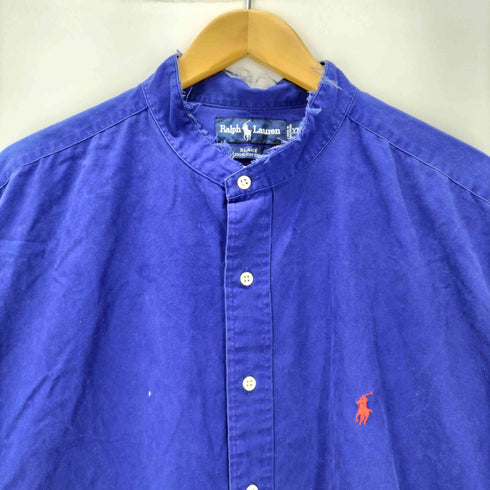 ラルフローレン RALPH LAUREN BLAKE バンドカラー ポニー刺繍 L/S シャツ メンズ import:XXL